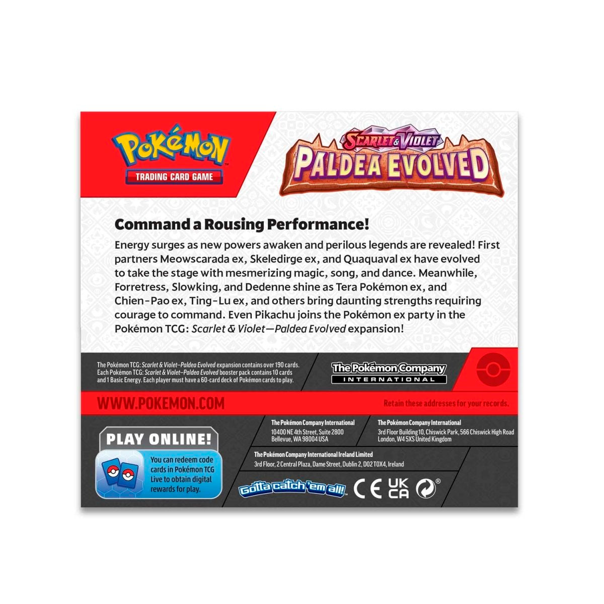 Pokémon TCG: Paldea Evolved Booster Box