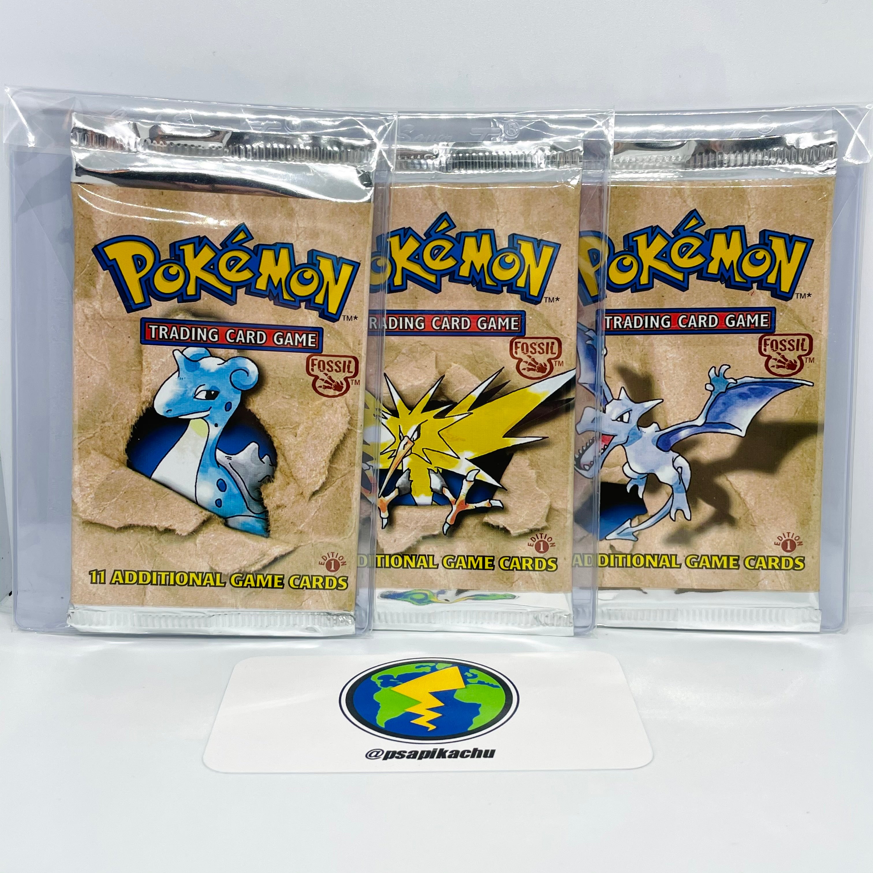 Pokémon Fossil pack purchases -nAerodactyl artwork