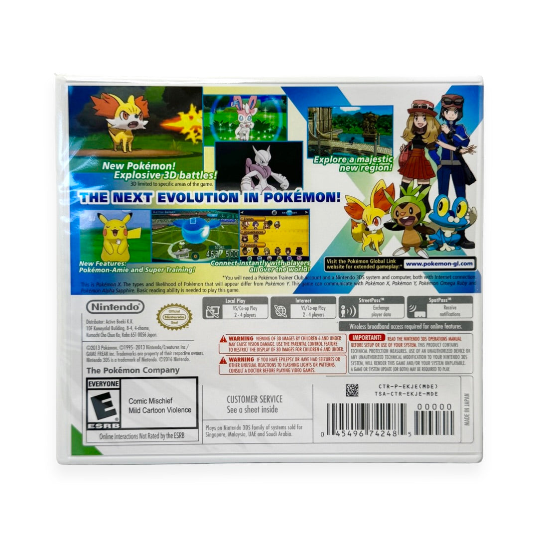 Pokémon X Nintendo 3DS Game New Sealed