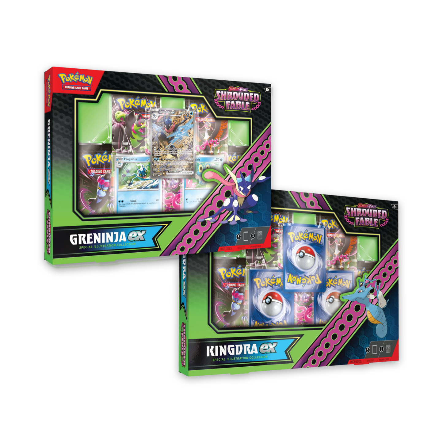 PRE-ORDER: Pokémon Shrouded Fable Kingdra/Greninja ex Special Illustration Collection Bundle