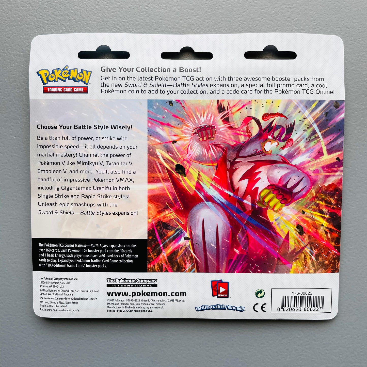 Pokemon Battle Styles - 3 Booster Pack Blister (Eevee)