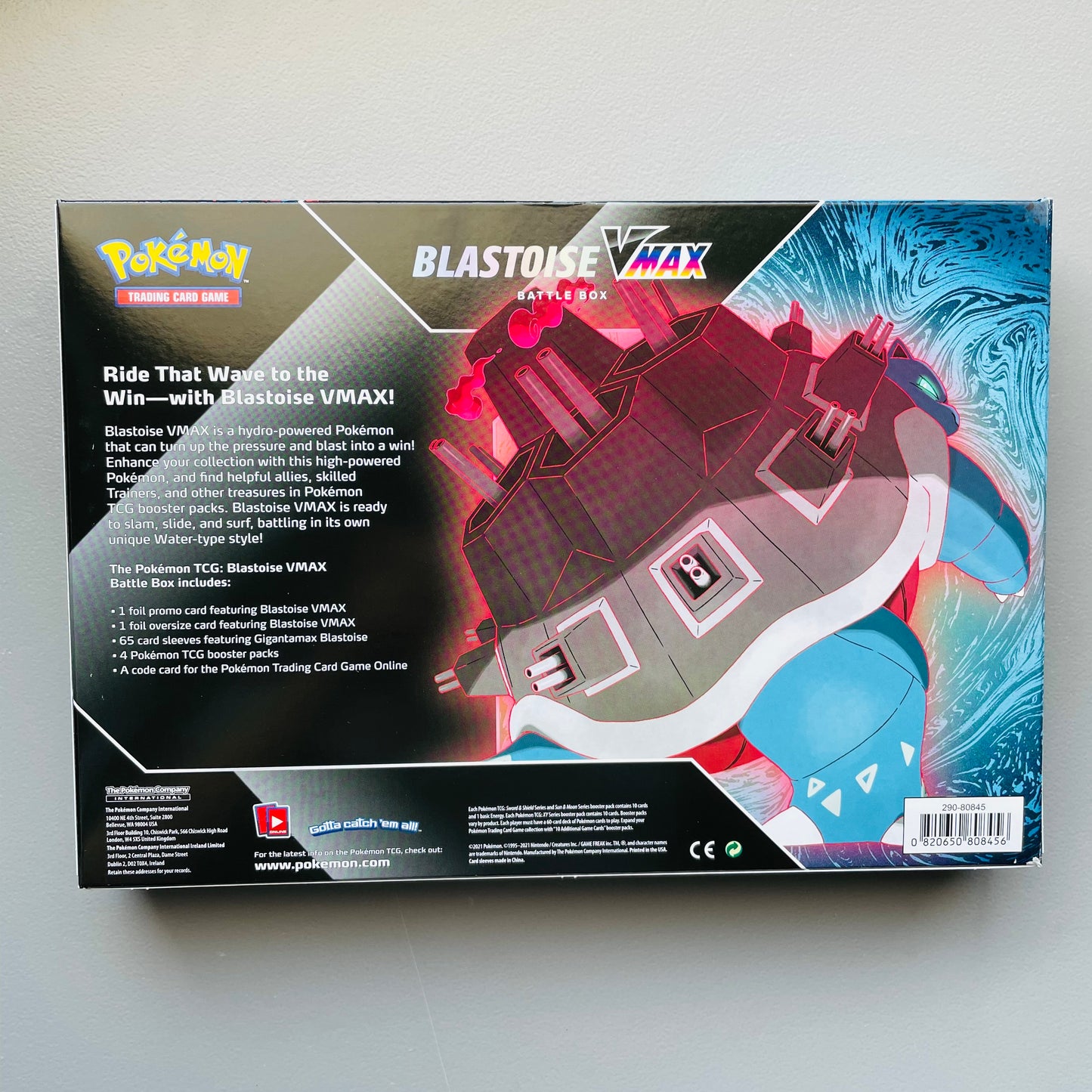 Pokemon TCG - Blastoise VMAX Battle Box