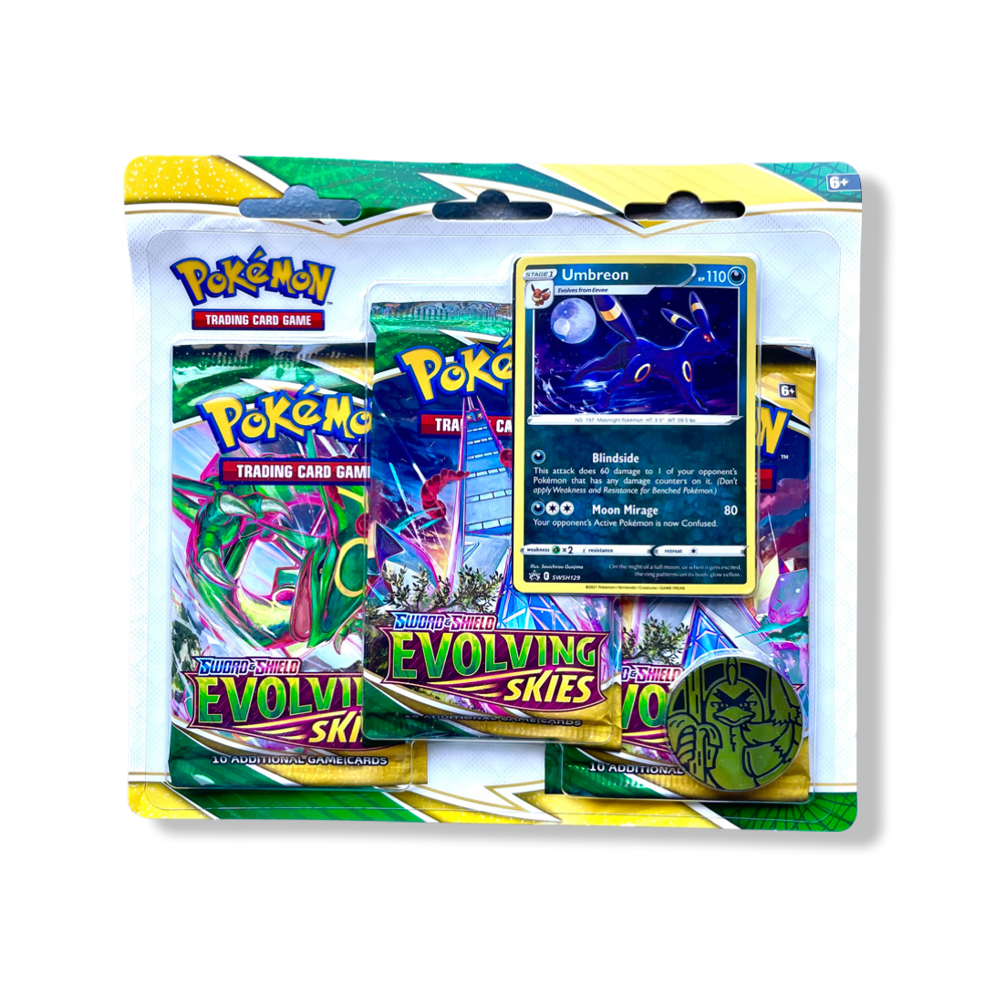 Pokémon TCG: Evolving Skies 3 Pack Blister - Umbreon