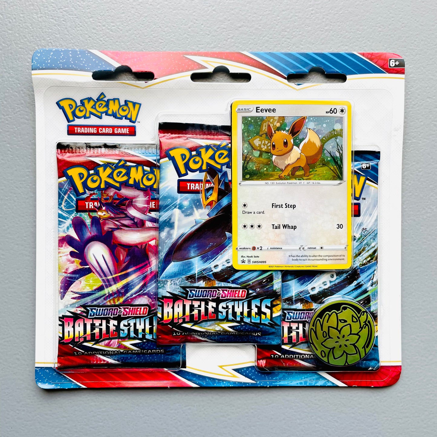 Pokemon Battle Styles - 3 Booster Pack Blister (Eevee)