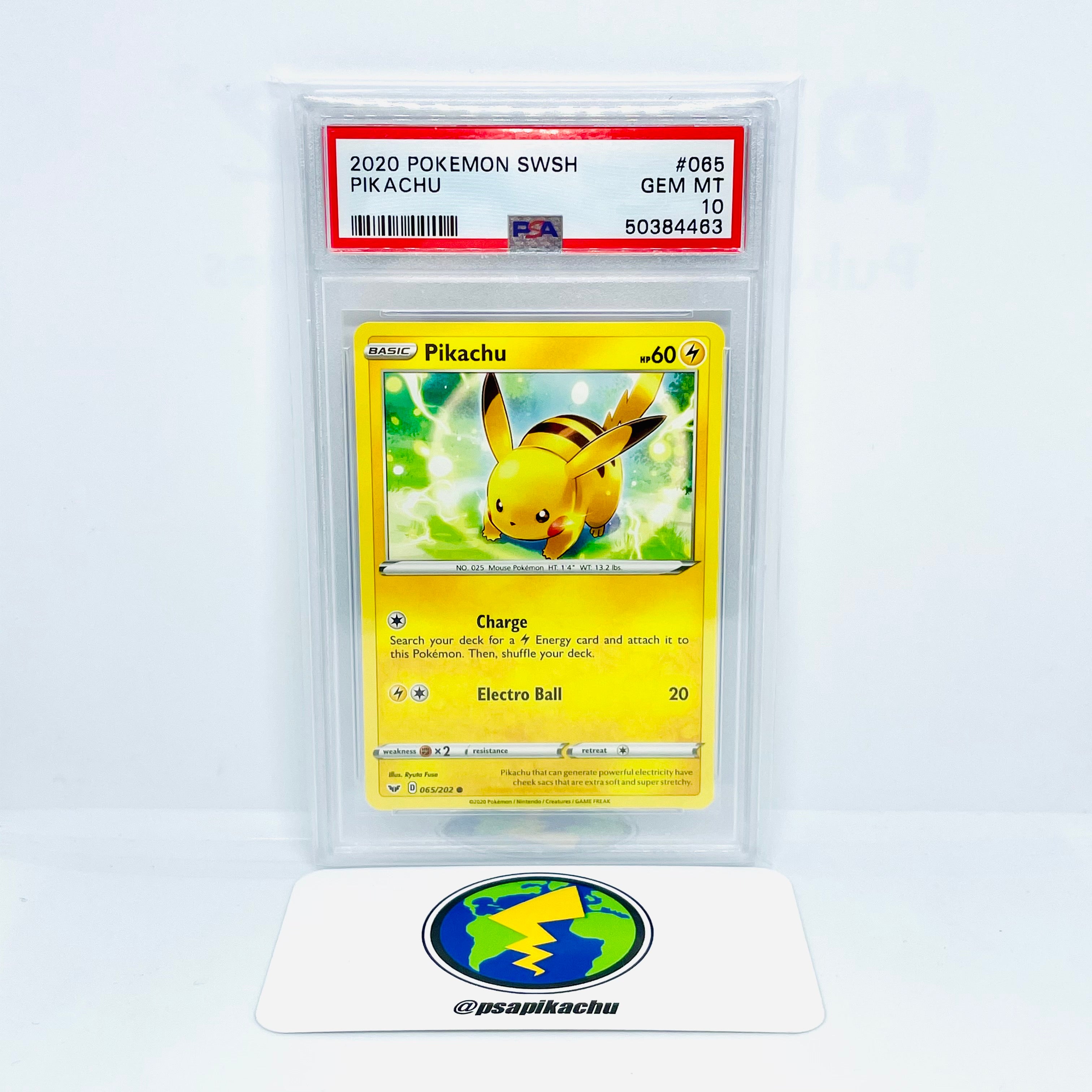 PSA 10 Pokémon Sword & Shield #065 Pikachu – PSAPIKACHU