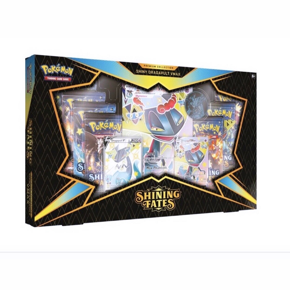 Pokemon Shining Fates Premium Collection Box Shiny Dragapult V