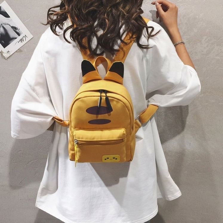 YELLOW Pokemon Pikachu Style Mini Backpack Bag